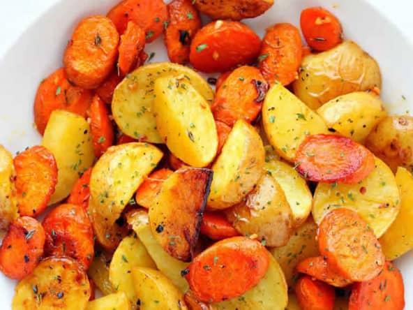 Pommes de terre et carottes au cookeo