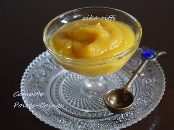 COMPOTE DE POIRES ET DE COINGS