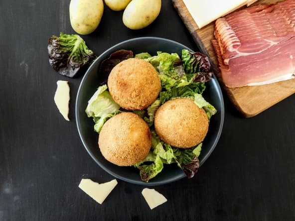 Cromesquis réalisés avec des restes de raclette