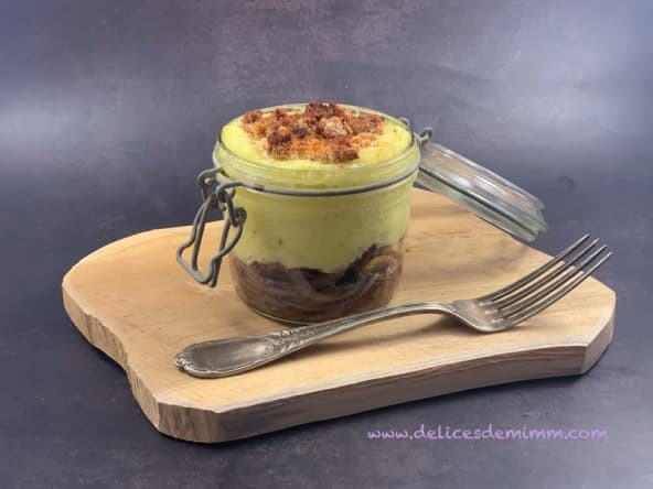 Parmentier de canard aux panais et crumble croustillant