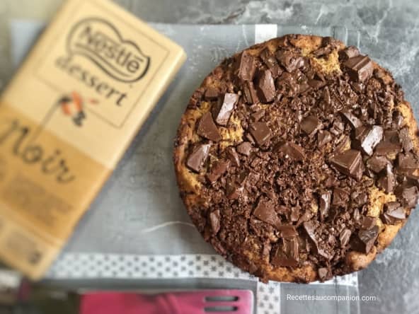 Recette du blondie le gâteau cookie aux pépites de chocolat