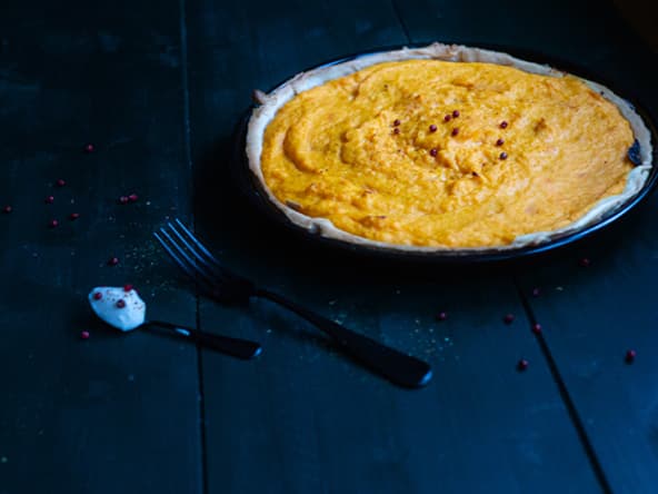 Tarte à la courge butternut