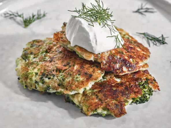 Galettes de brocoli et fromage