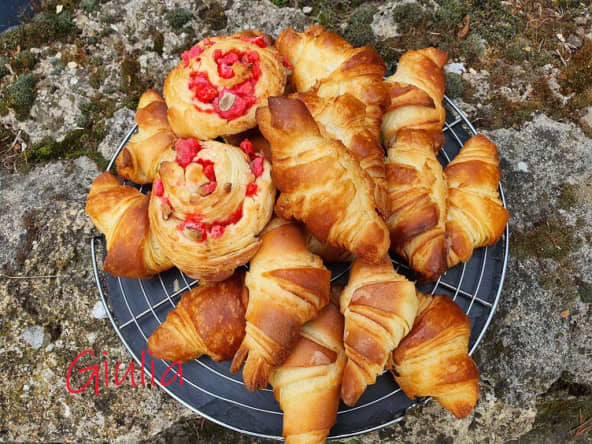 Croissants légers en beurre et bien croustillants