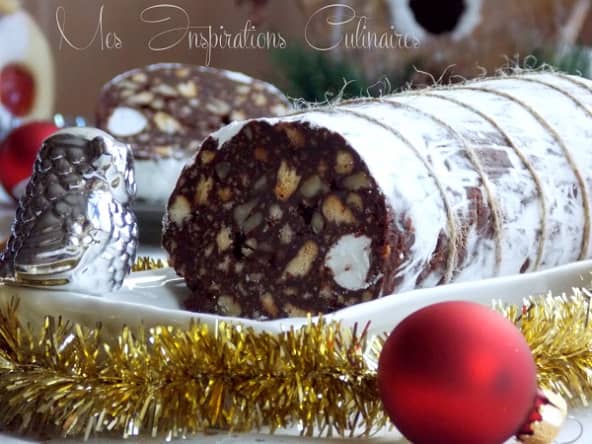 Saucisson au chocolat : cadeau gourmand de noël