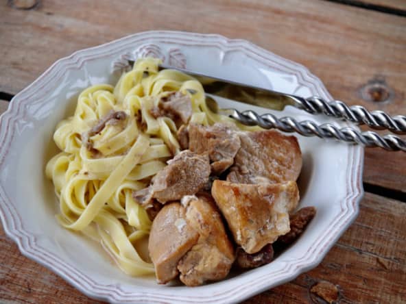 Sauté de porc au cidre et à la sauge