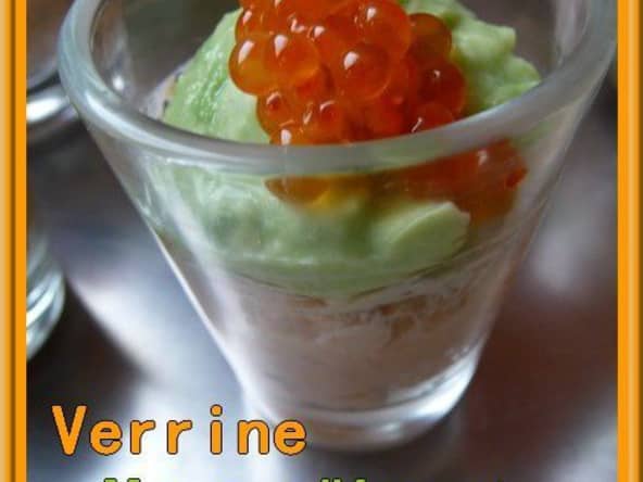Verrine mousse d’avocat saumon