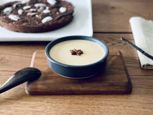Crème anglaise au lait végétal