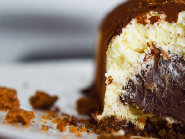 Mini bûche de noël façon tiramisu