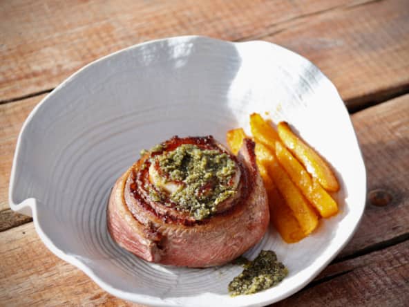 Rosace de magret à l’ail des ours