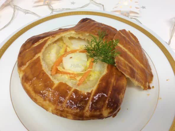 Saint-Jacques fondantes en croûte feuilletée