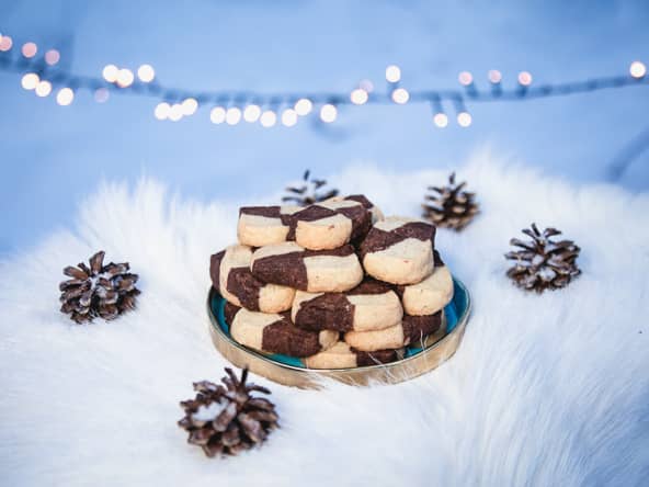 Sablés de Noël : Bredele damier