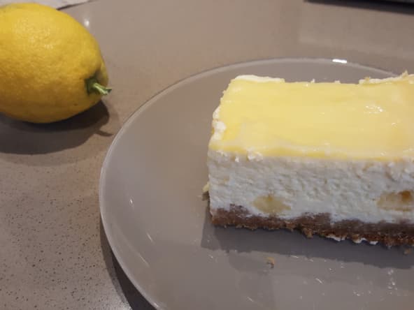 Cheesecake citron et chocolat blanc