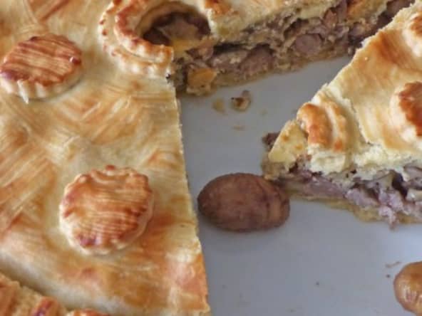 Tourte de porc aux châtaignes