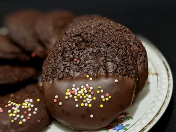 Cookies brownies au chocolat.