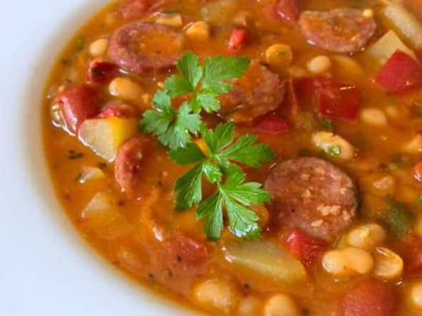 Saucisse aux haricots blancs au thermomix