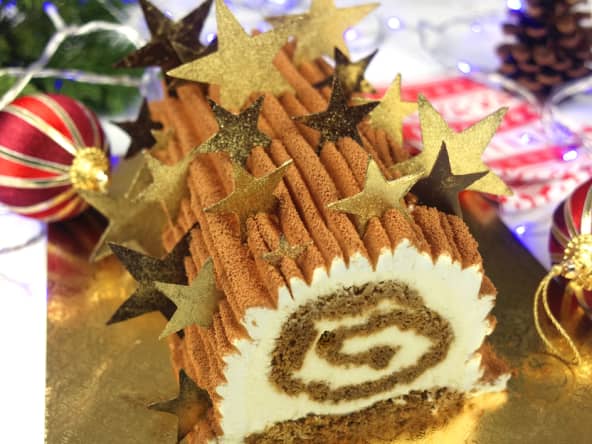 La Bûche Tiramisu étincelante et savoureuse