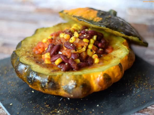 Pâtisson aux haricots rouges et maïs