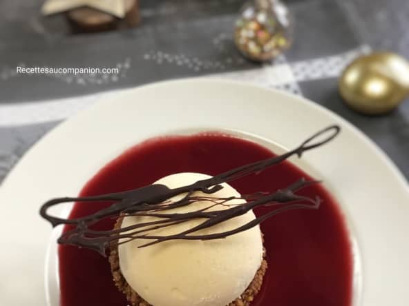 Tiramisu glacé framboises spéculoos