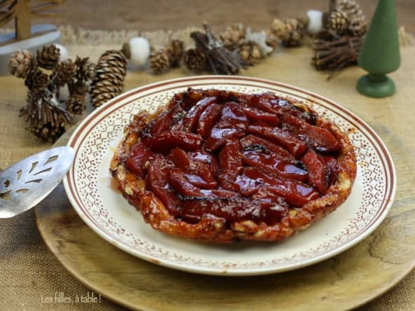 Tarte tatin aux coings rôtis