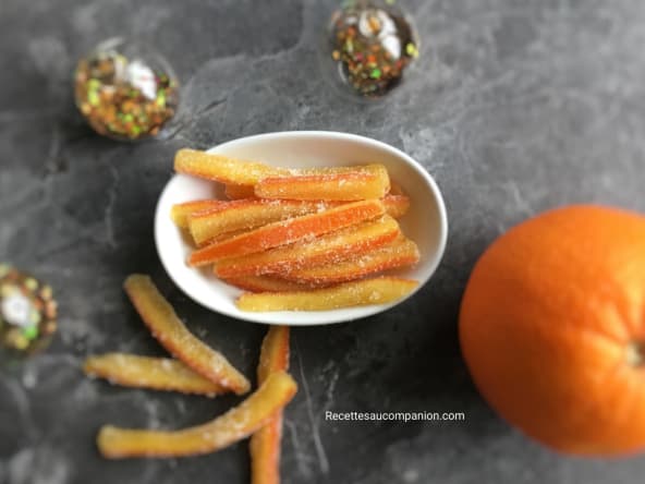 Orangettes au sucre