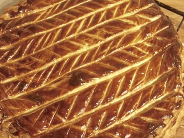 Galette des rois à la frangipane, la Parisienne, aux amandes