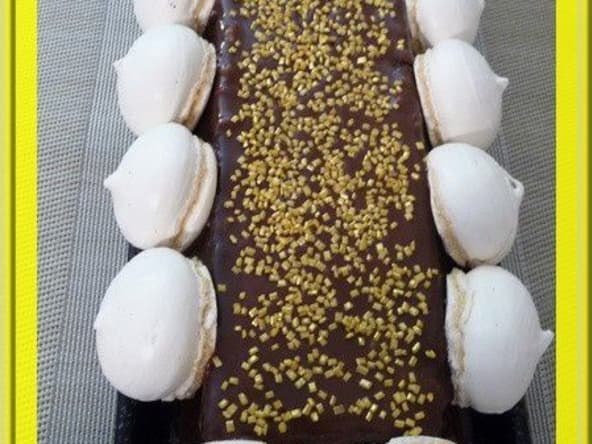 Bûche Lingot d’or pour noël