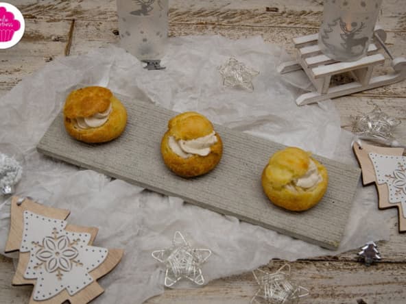 Petits choux à la mousse de foie gras ou trio de choux aux mousses de foie gras