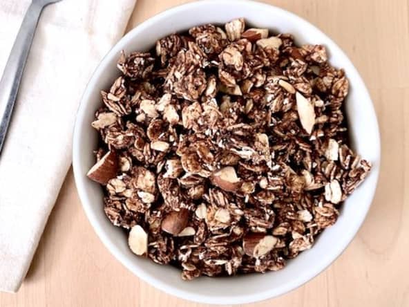 Granola au chocolat et beurre d'arachide vegan