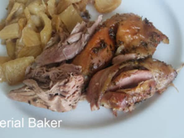 Epaule d'agneau confite au four basse température