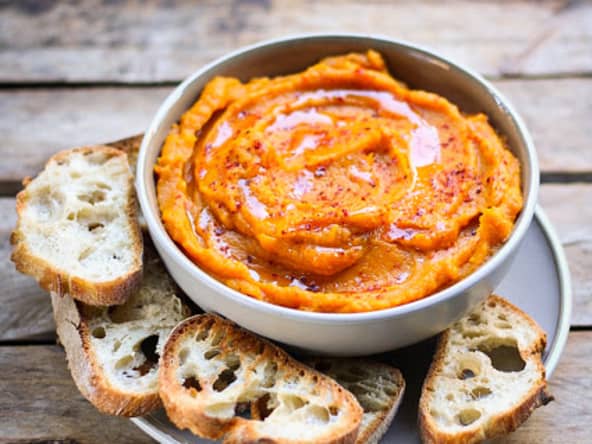 Purée de carottes au piment d'Espelette sans gluten et sans lactose