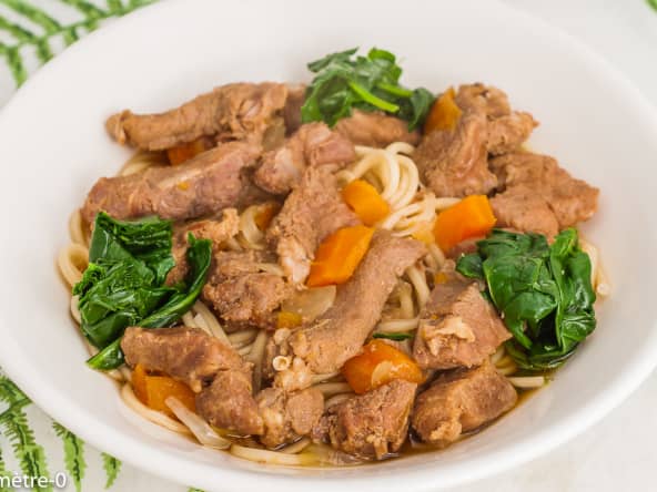 Ramen au porc et au gingembre, recette japonaise