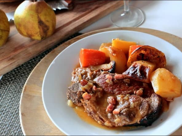 Porc rôti à la poire