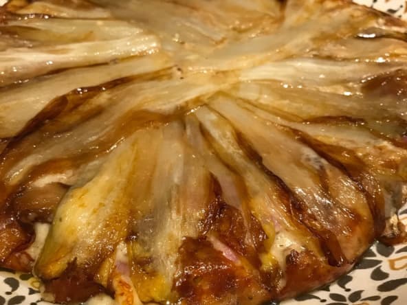 Tatin d’endives aux noix et comté
