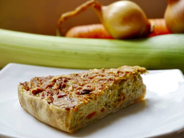 Tarte alcaline végétarienne sans gluten ni lactose