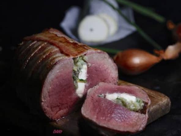 Filet de boeuf farci au Ste Maure de Touraine