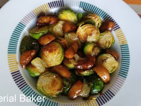 Choux de Bruxelles à l'ail caramélisé