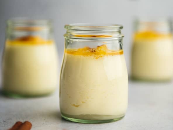 Panna cotta à l'orange sans gélatine