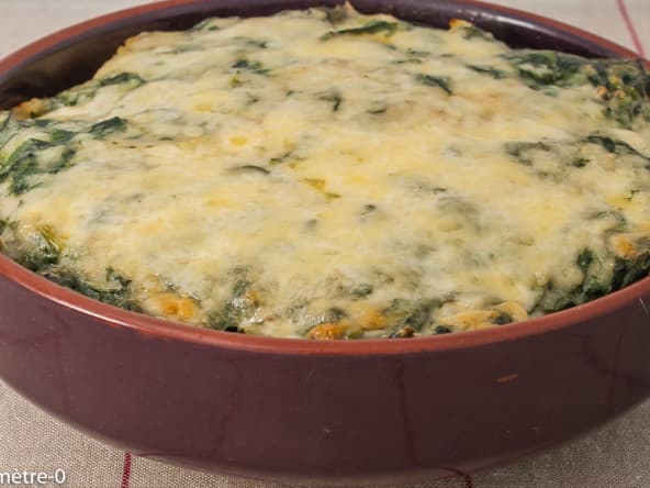 Gratin de navets aux épinards et gruyère