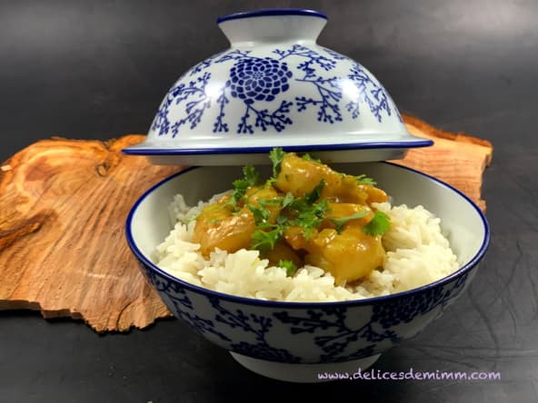 Curry de crevettes au lait de coco