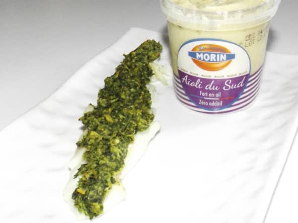 Cabillaud en croûte d’ail et de persil