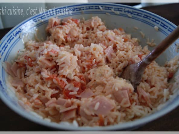 Salade de riz dinde tomate
