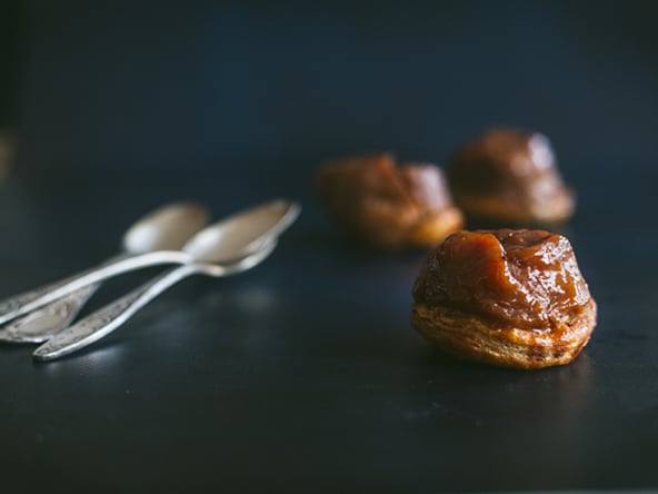Mini Tarte Tatin au caramel au beurre salé