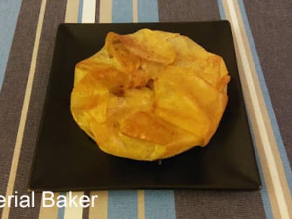 Croustade pâte filo aux pommes et à l'Armagnac