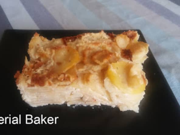 Gratin de persil tubéreux à la crème de cajou comme un gratin dauphinois