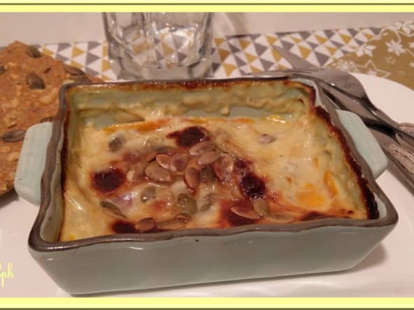 Flans de potimarron au magret de canard et chèvre