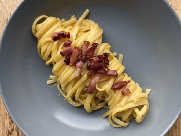La véritable recette des pâtes à la carbonara italiennes