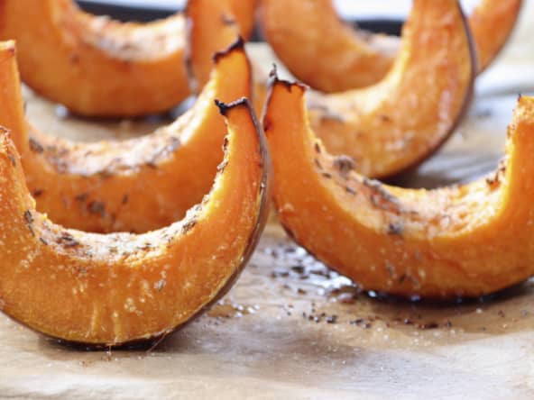 Tranches de potiron grillées au cumin