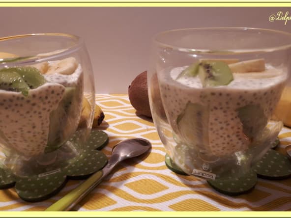 Pudding de chia au lait de soja