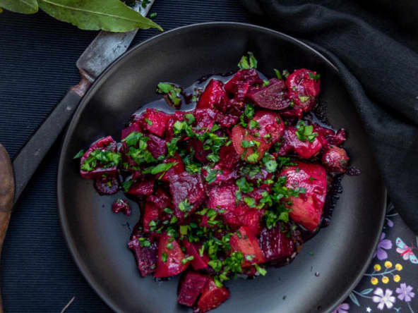 Bourguignon de betteraves à la russe